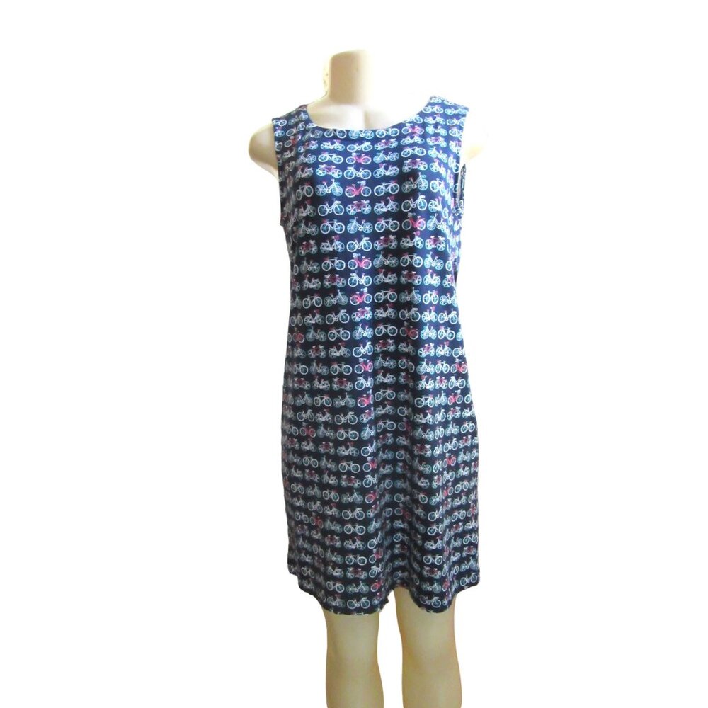 New w Tags, Crown Ivy Montauk Weekend I Signature Dress w Bicycles in Size S